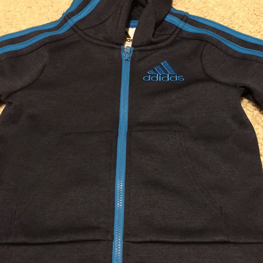 SOLD Adidas 2 Piece Activity Jogger Hoodie Set 2T NEW - Picture 6 of 8